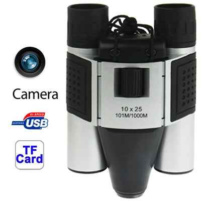 10×25mm 5 in 1 (Binocular Camera + Video Camera + Digital Camera + PC Cam + TF Card Reader) Digital Camera Binoculars,  Field of View: 101m/1000m, Size: 135 × 100 × 24mm