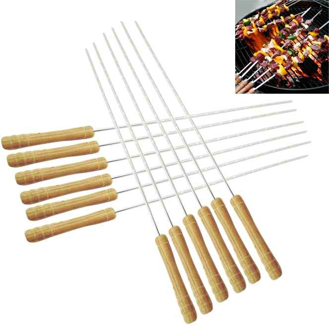 12 PCS Outdoor Camping Barbecue Needles, Length: 30cm