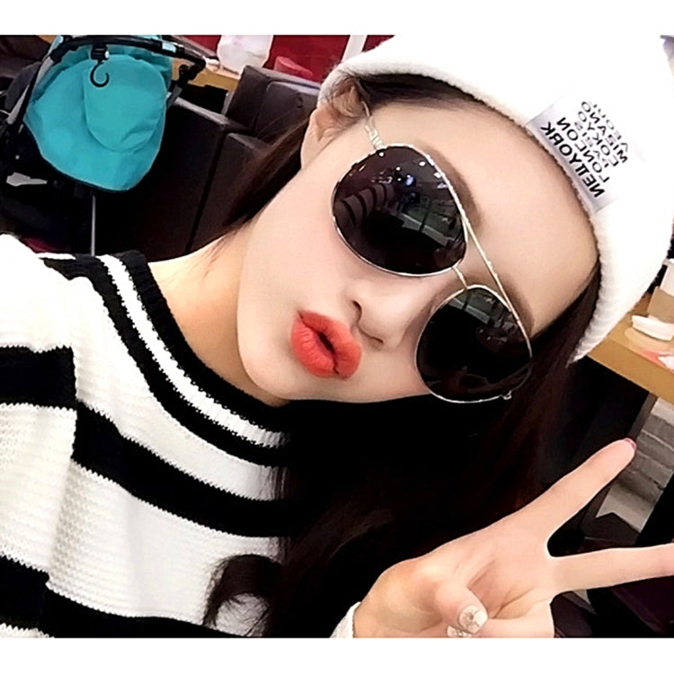 UV400 UV Protection Metal Frame AC Lens Frog Mirror Eyeglasses Sunglasses, S-OG-1411G, S-OG-1411J, S-OG-1411L, S-OG-1411R, S-OG-1411W