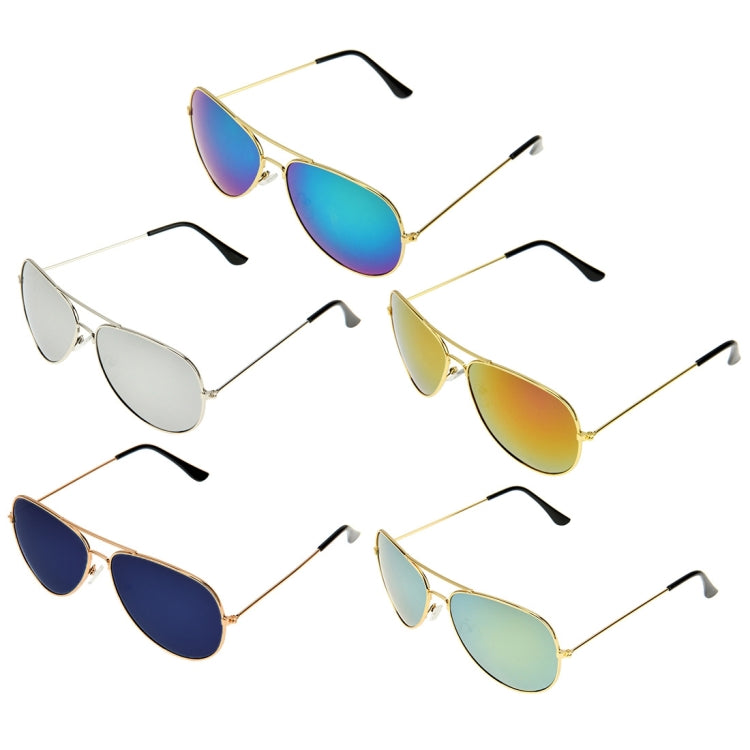 UV400 UV Protection Metal Frame AC Lens Frog Mirror Eyeglasses Sunglasses, S-OG-1411G, S-OG-1411J, S-OG-1411L, S-OG-1411R, S-OG-1411W