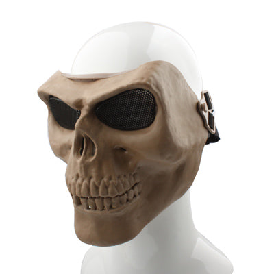 High Intensity Terrifying Evil Facepiece Skeleton Anti BB Bomb Face Mask with Elastic Bands