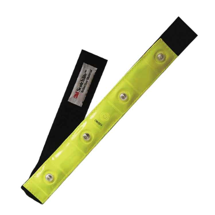 2 PCS 4 LED Lights Safety Run Reflective Arm / Leg Bands