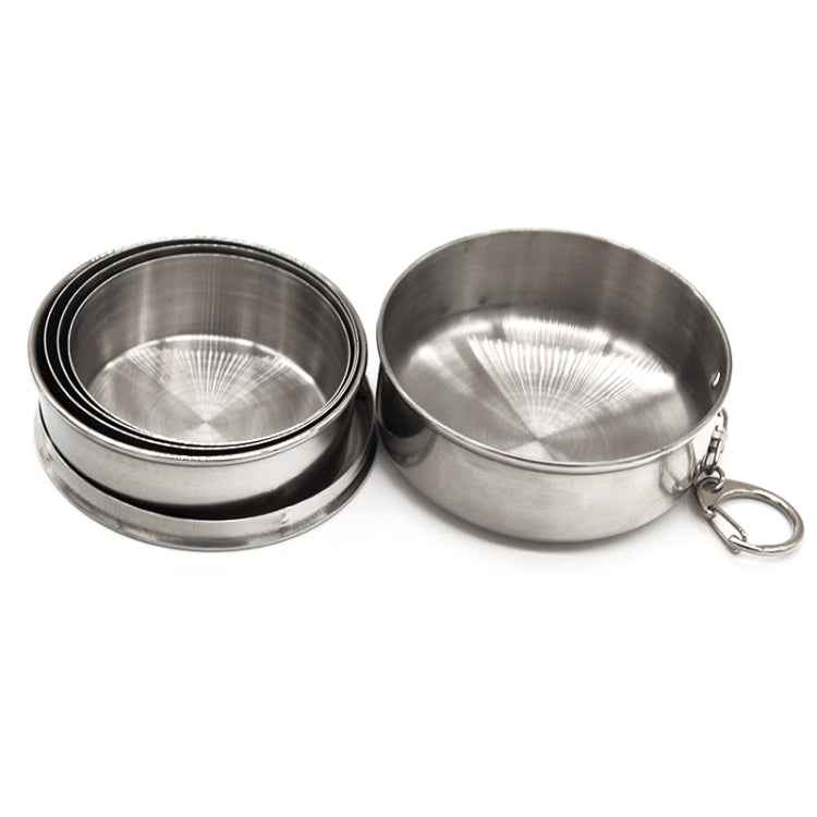 Stainless Steel Retractable Outdoor Cup  Size: 85 x 72 x 72 mm (Big)