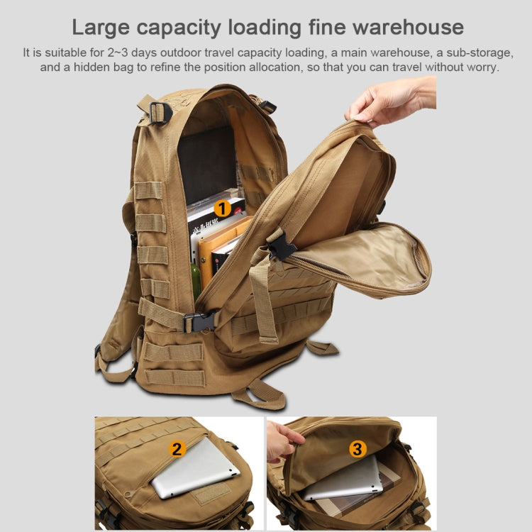 3D Field Outdoor Molle Rucksack Backpack Camping Hiking Bag, 600D Oxford Cloth