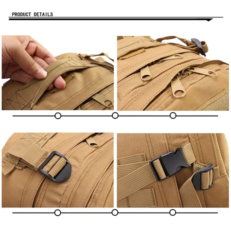 3D Field Outdoor Molle Rucksack Backpack Camping Hiking Bag, 600D Oxford Cloth