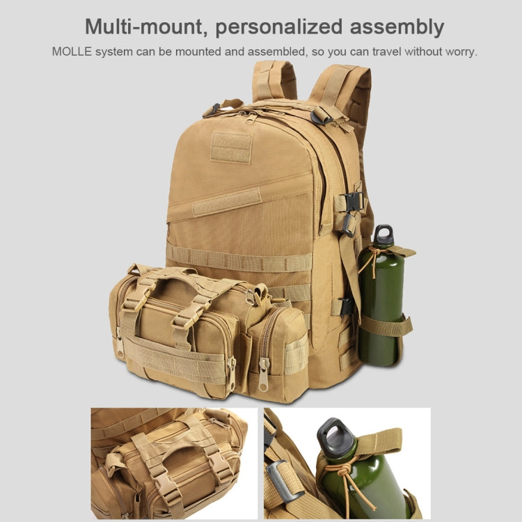 3D Field Outdoor Molle Rucksack Backpack Camping Hiking Bag, 600D Oxford Cloth