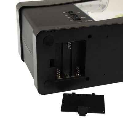 USB Desktop Aquarium Mini Fish Tank with Running Water and 6 LED Light, LCD Clock Display with Calendar, Time and Alarm (Holds 1.5 Quarts of Water)