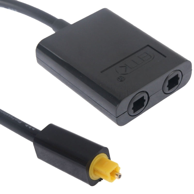 EMK Digital Toslink Optical Fiber Audio Splitter 1 to 2 Cable Adapter for DVD Player