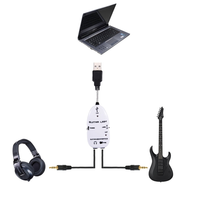 USB Interface Guitar Link Cable PC / MAC Recording