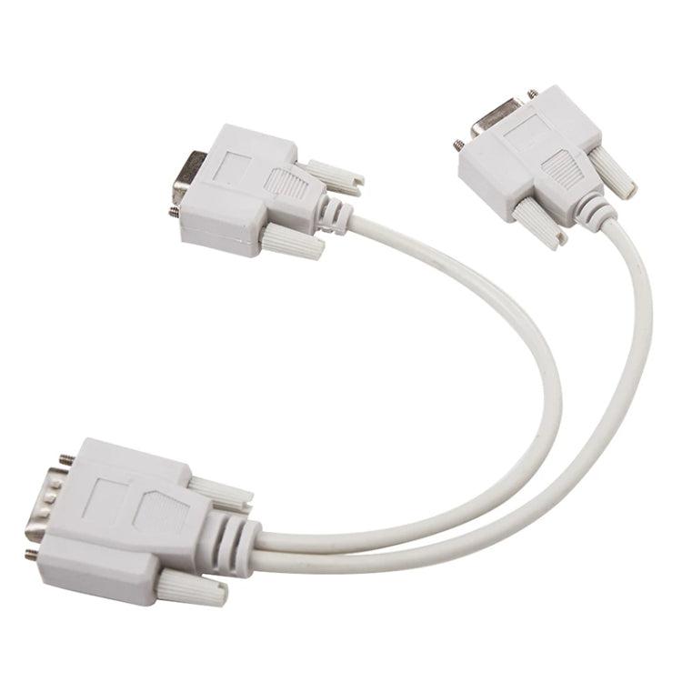 VGA SVGA HDB15 Male to 2 Female Splitter Cable, Length: 32.5cm
