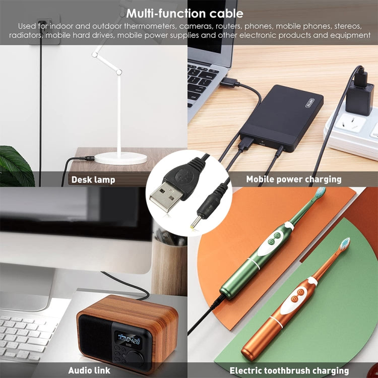 USB to 2.5mm DC Charging Cable, Length: 65cm