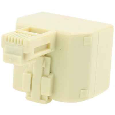 RJ11 Male to 2 RJ11 Female Socket Adapter Converter