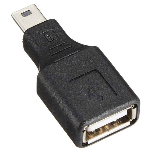 Mini USB Male to USB 2.0 Female Adapter with OTG Function
