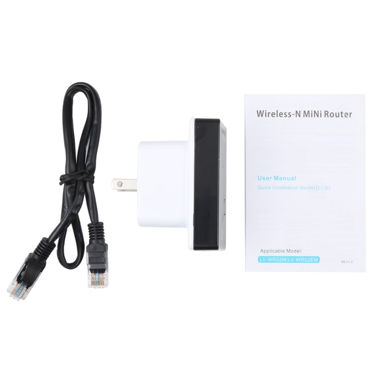 300Mbps Wireless-N Mini Router, Support AP / Client / Router / Bridge / Repeater Operating Modes, Sign Random Delivery, US Plug