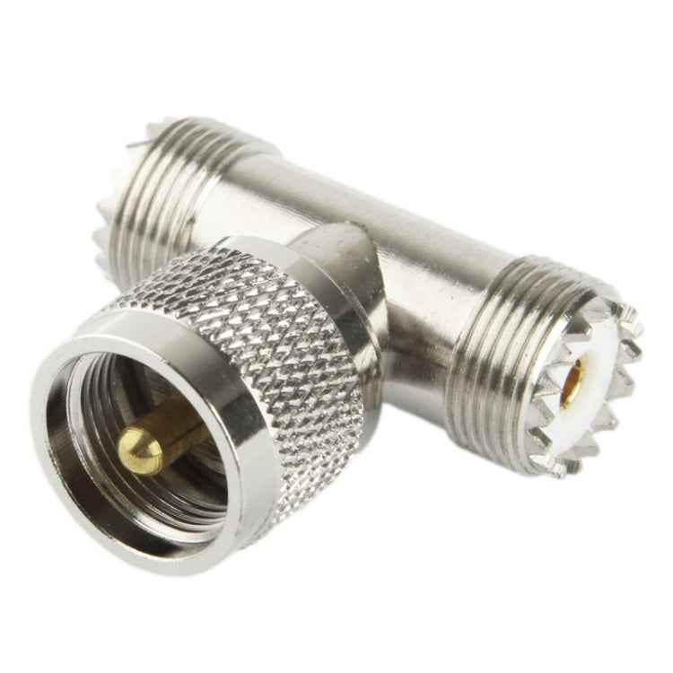 UHF Male to 2 x UHF Female Adapter