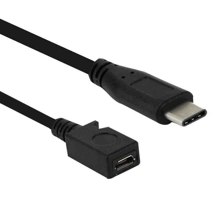 USB-C / Type-C 3.0 Male to Micro USB Female Cable Adapter, Length: 29cm