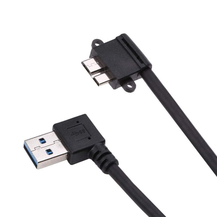 26cm 90 Degree Right Angle  USB 3.0 to 90 Degree Right Angle Micro 3.0 Data Cable for Galaxy Note III / N9000