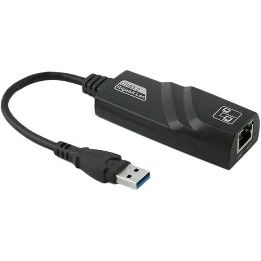 USB 3.0 10 / 100 / 1000Mbps Ethernet Adapter for Laptops, Plug and play