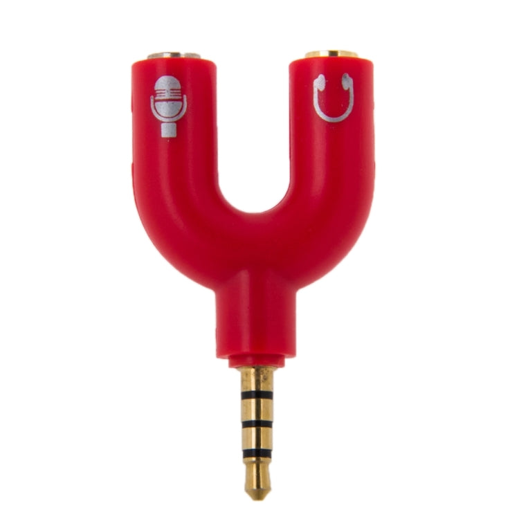 3.5mm Stereo Male to 3.5mm Headphone & Mic Female Splitter Adapter