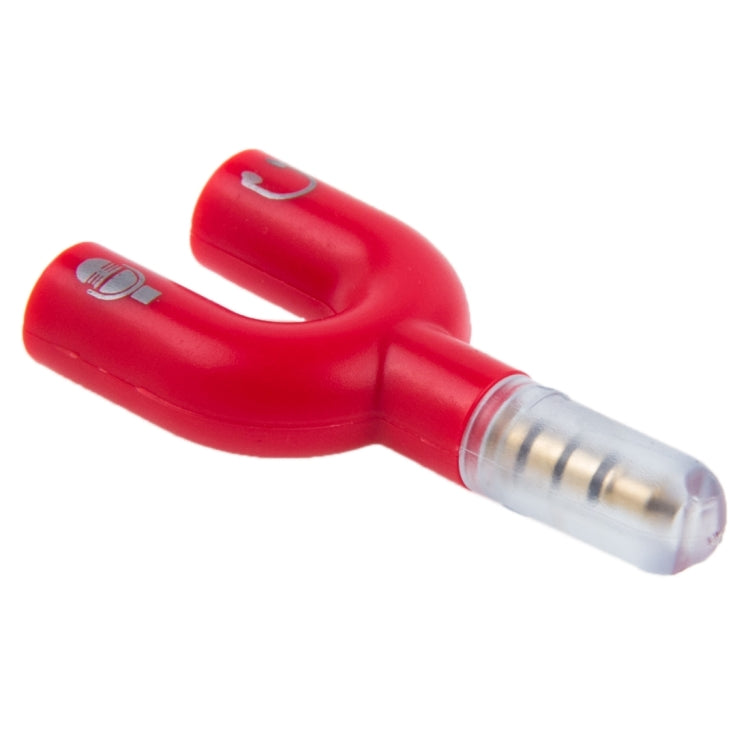 3.5mm Stereo Male to 3.5mm Headphone & Mic Female Splitter Adapter
