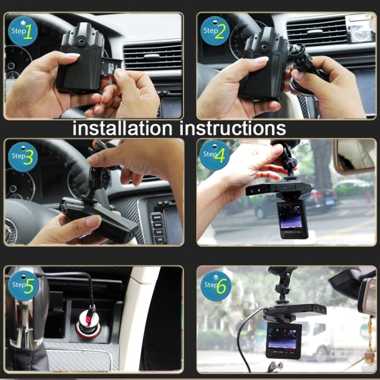 2.5 inch Screen High Definition Video Recorder, 6 LED Light, AVI Video Format, Support SD Card, Loop Recording Function (Generalplus Scheme)