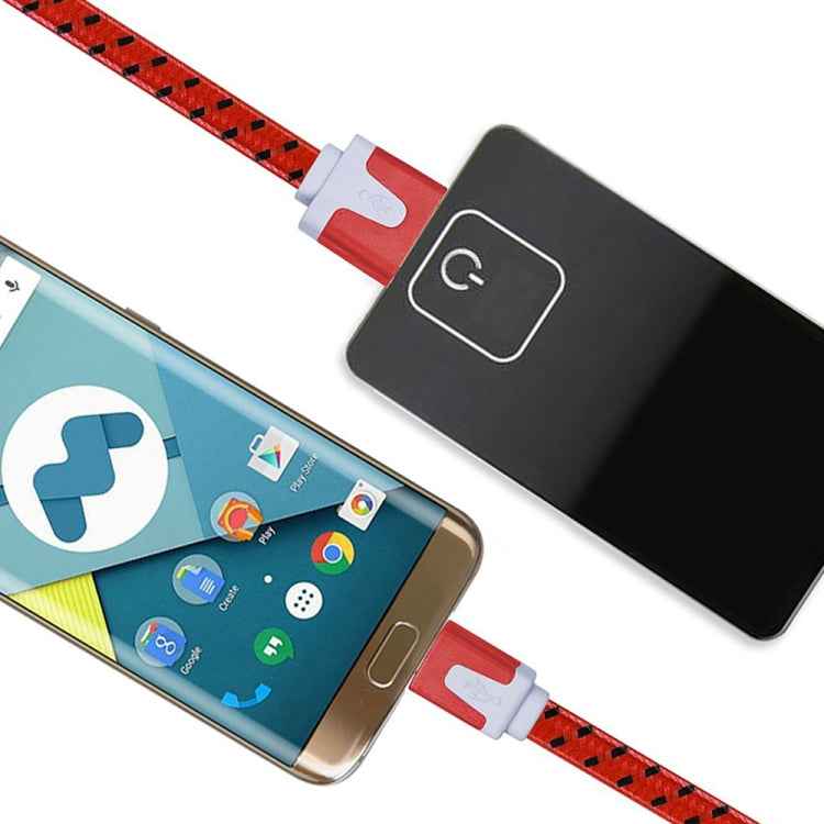 2m Woven Style Micro USB to USB Data / Charging Cable