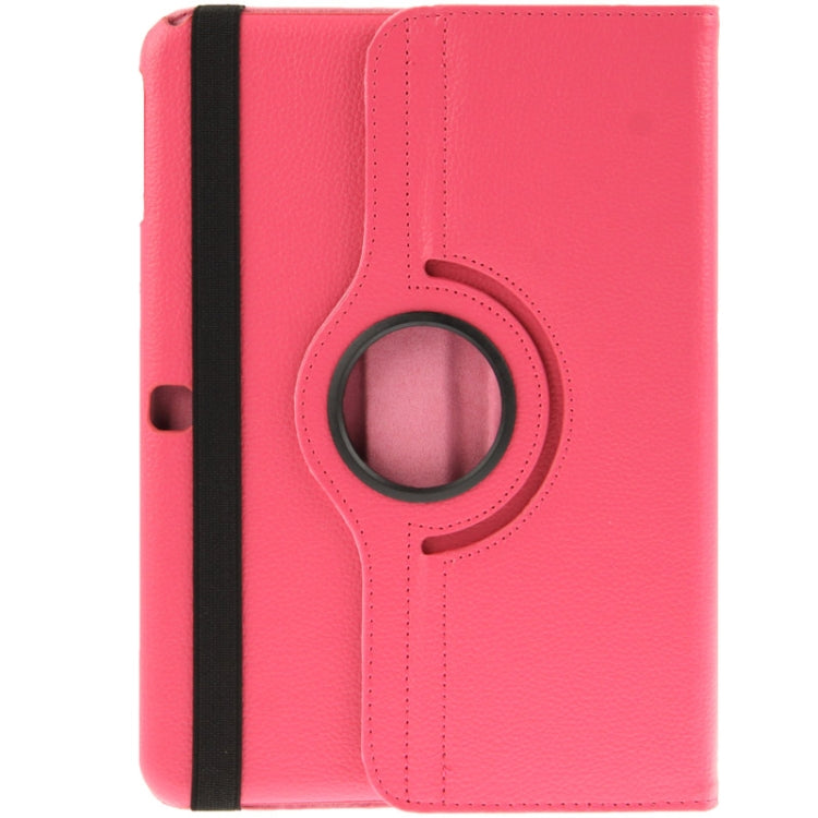 360 Degree Rotatable Litchi Texture Leather Case with 2-angle Viewing Holder for Samsung Galaxy Tab 4 10.1 / SM-T530 / T531 / T535