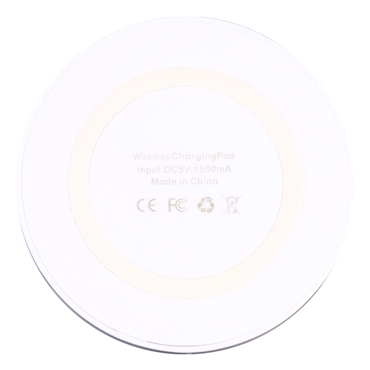 Universal QI Standard Round Wireless Charging Pad (White + Red), White, Black + White, White + Black, White + Red, Grey+Black