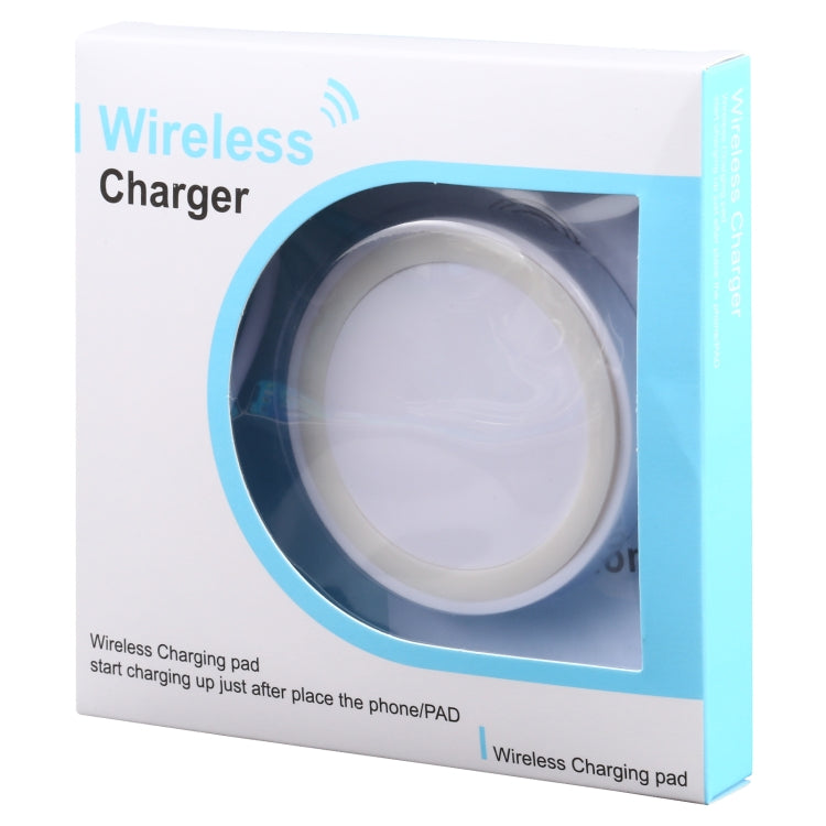 Universal QI Standard Round Wireless Charging Pad (White + Red), White, Black + White, White + Black, White + Red, Grey+Black