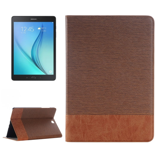 Cross Texture Leather Case with Holder & Card slots & Wallet for Galaxy Tab A 9.7 4G LTE / T555
