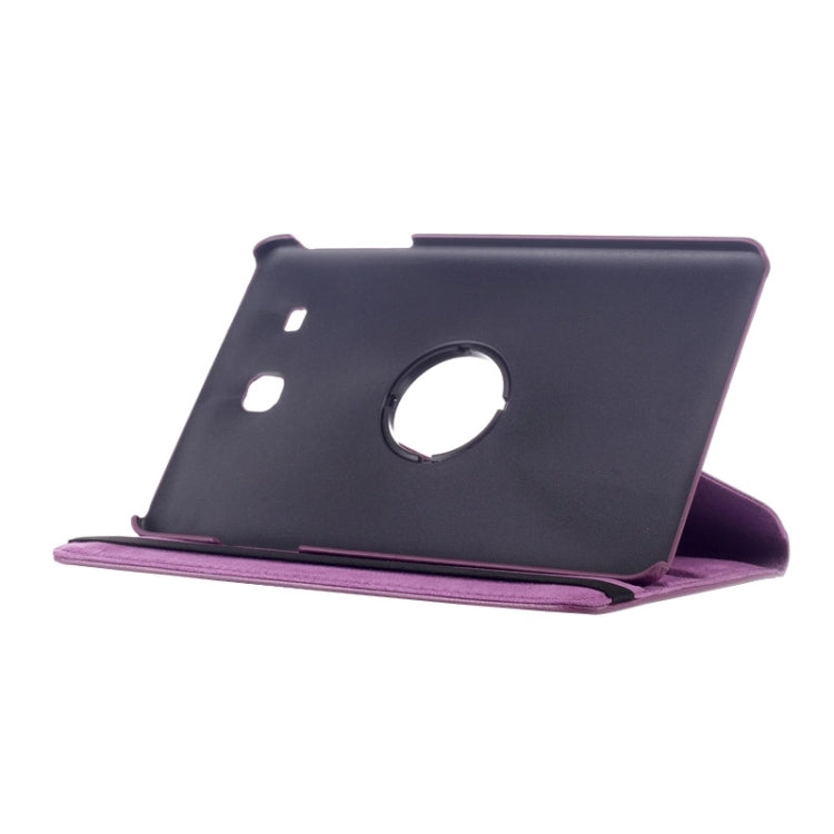 Litchi Texture 360 Degree Rotation Leather Case with Multi-functional Holder for Galaxy Tab E 9.6