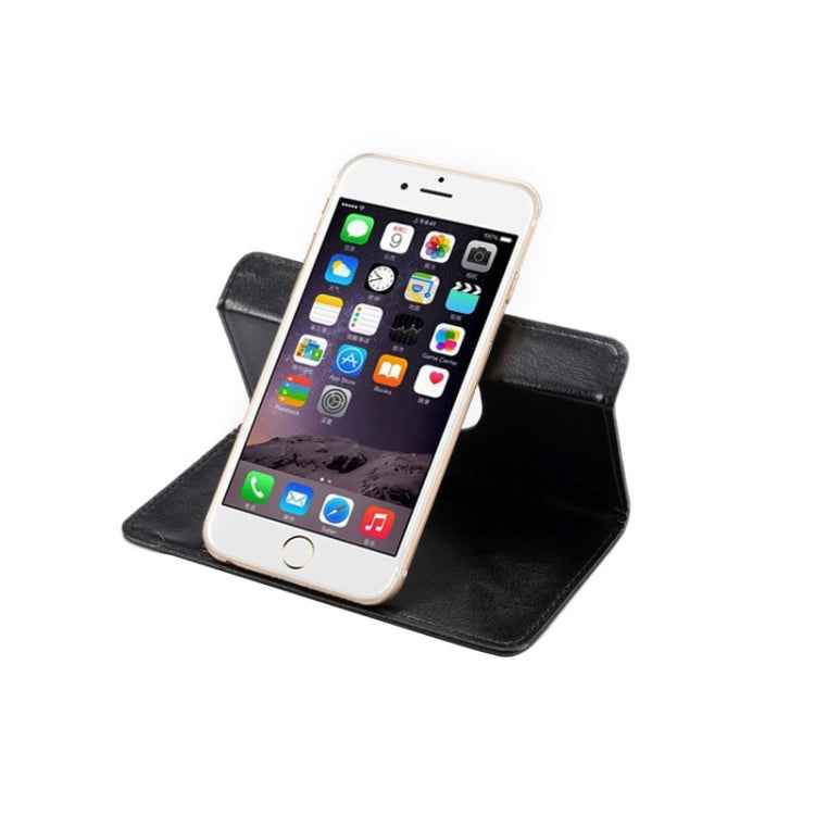 4.3-4.8 Inch Universal Crazy Horse Texture 360 Degree Rotating Carry Case with Holder & Card Slots for iPhone 6 / Galaxy S4 / S3 / i9500 / i9300