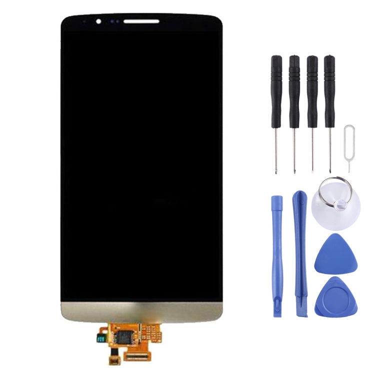 Original LCD Screen and Digitizer Full Assembly for LG G3 / D850 / D851 / D855, For LG G3 / D855(Gold), For LG G3 / D855(Black), For LG G3 / D855(White)