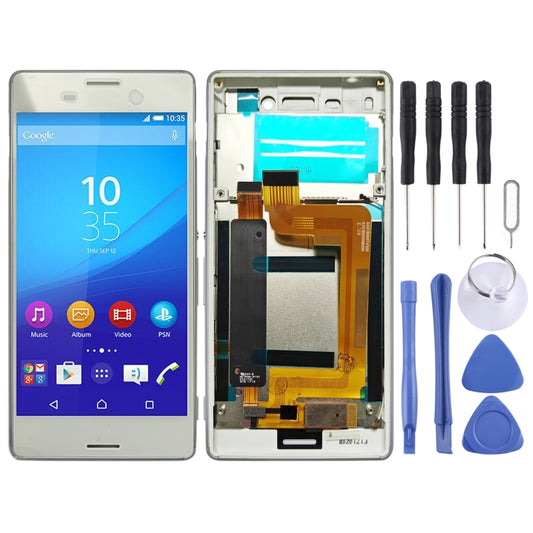 LCD Screen Digitizer Full Assembly with Frame for Sony Xperia M4 Aqua, For Xperia M4 Aqua