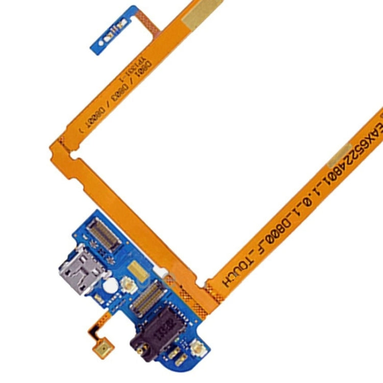 USB Charging Connector Port Flex Cable & Earphone Audio Jack Flex Cable & Microphone Flex Cable  for LG G2 / D800 / D801 / D803 / D800T, For G2 / D800