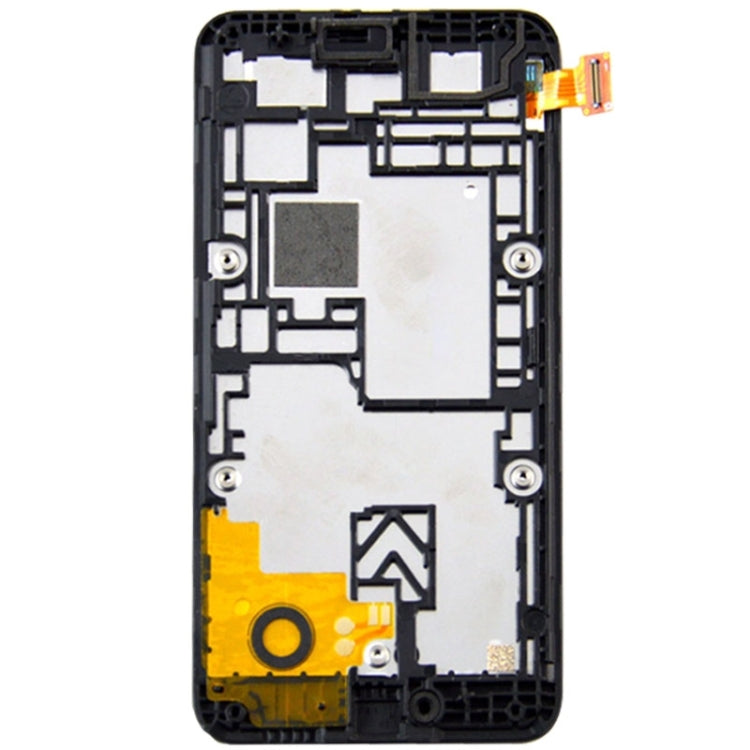 LCD Screen and Digitizer Full Assembly with Frame for Nokia Lumia 530, For Nokia Lumia 530 TFT