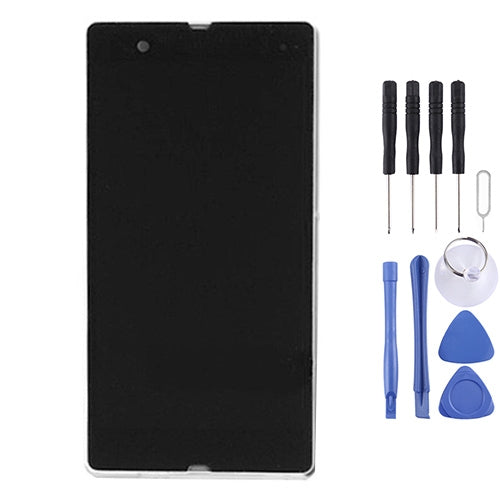 LCD Display + Touch Panel with Frame  for Sony Xperia Z / L36H / C6603 / C6602, For Xperia Z, Xperia Z / L36h (Purple)