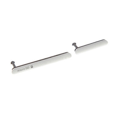 Micro SD / USB Data Charging Port Cover + SIM Card Cap Dustproof Block Set for Sony Xperia Z3, For Xperia Z3