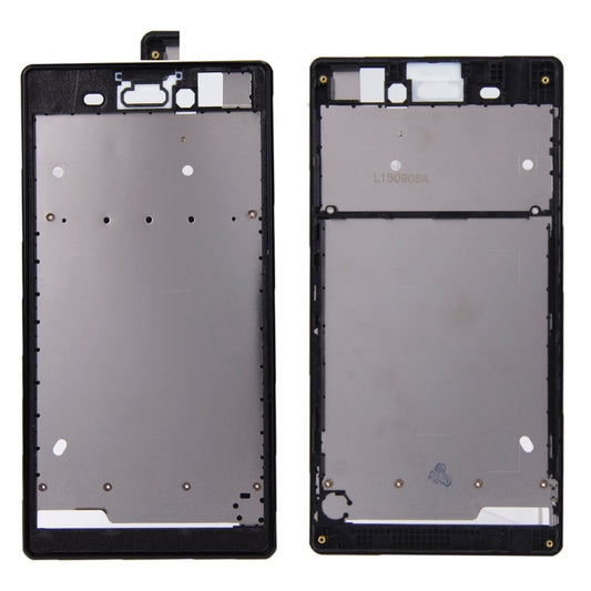 Front Housing  with Adhesive Sticker for Sony Xperia T3, For Xperia T3(Black), For Xperia T3(White)