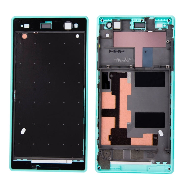 Front Housing  with Adhesive for Sony Xperia C3, For Xperia C3(White), For Xperia C3(Green), For Xperia C3(Black)