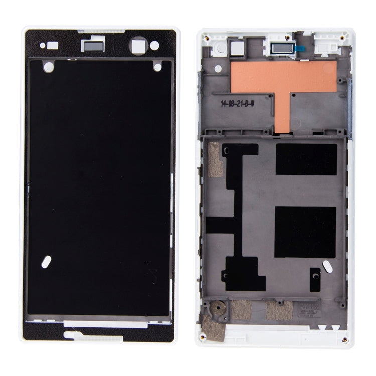Front Housing  with Adhesive for Sony Xperia C3, For Xperia C3(Green), For Xperia C3(Black), For Xperia C3(White)