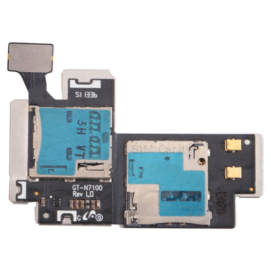 For Samsung Galaxy Note II / N7100 SIM Card Holder Socket Flex Cable, For Samsung Galaxy Note II / N7100