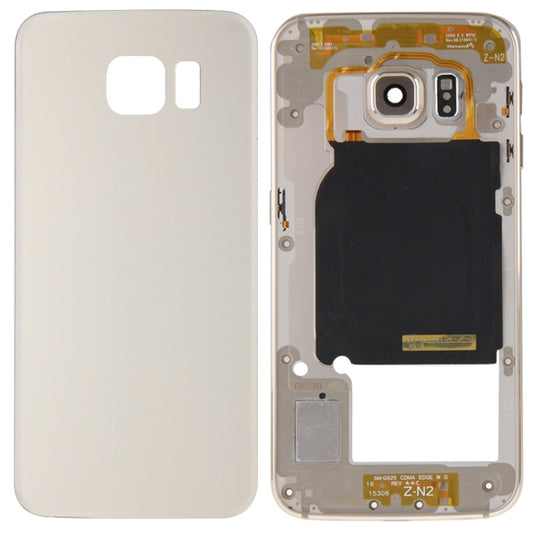 For Galaxy S6 Edge / G925 Full Housing Cover (Back Plate Housing Camera Lens Panel + Battery Back Cover ) , For Samsung Galaxy S6 edge