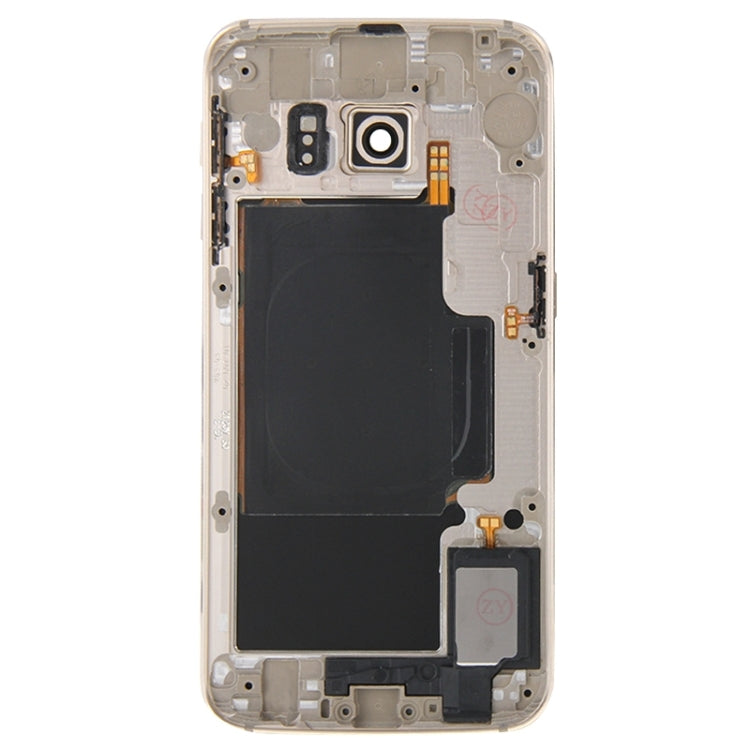 For Galaxy S6 Edge / G925 Full Housing Cover (Back Plate Housing Camera Lens Panel + Battery Back Cover ) , For Samsung Galaxy S6 edge