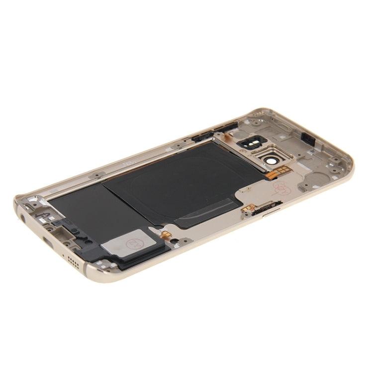 For Galaxy S6 Edge / G925 Full Housing Cover (Back Plate Housing Camera Lens Panel + Battery Back Cover ) , For Samsung Galaxy S6 edge
