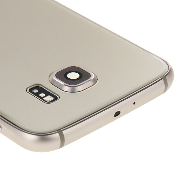For Galaxy S6 Edge / G925 Full Housing Cover (Back Plate Housing Camera Lens Panel + Battery Back Cover ) , For Samsung Galaxy S6 edge