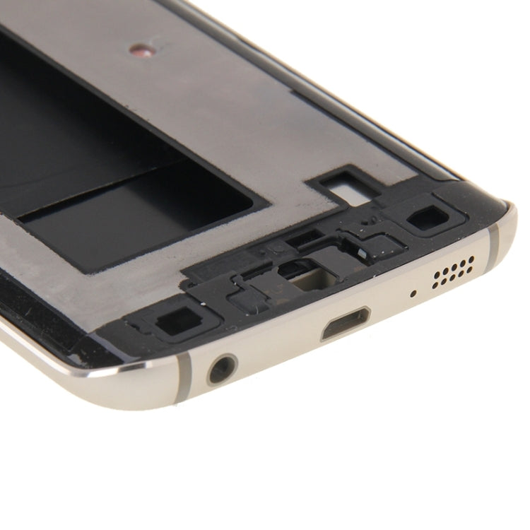 For Galaxy S6 Edge / G925 Full Housing Cover (Front Housing LCD Frame Bezel Plate + Back Plate Housing Camera Lens Panel + Battery Back Cover ) , For Samsung Galaxy S6 edge, For Galaxy S6 edge