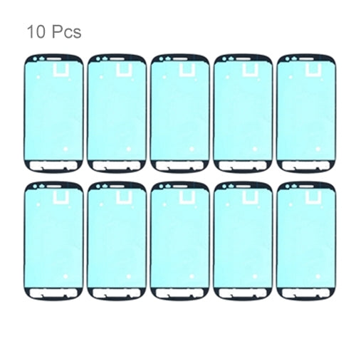 For Galaxy SIII mini / i8190 10pcs Front Housing Panel Adhesive Sticker, For Galaxy SIII mini / i8190
