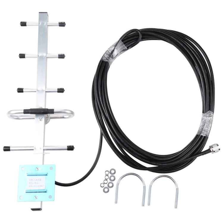 824-960MHZ GSM Yagi Antenna 12 dBi N Male Connector, Cable Length: 15m