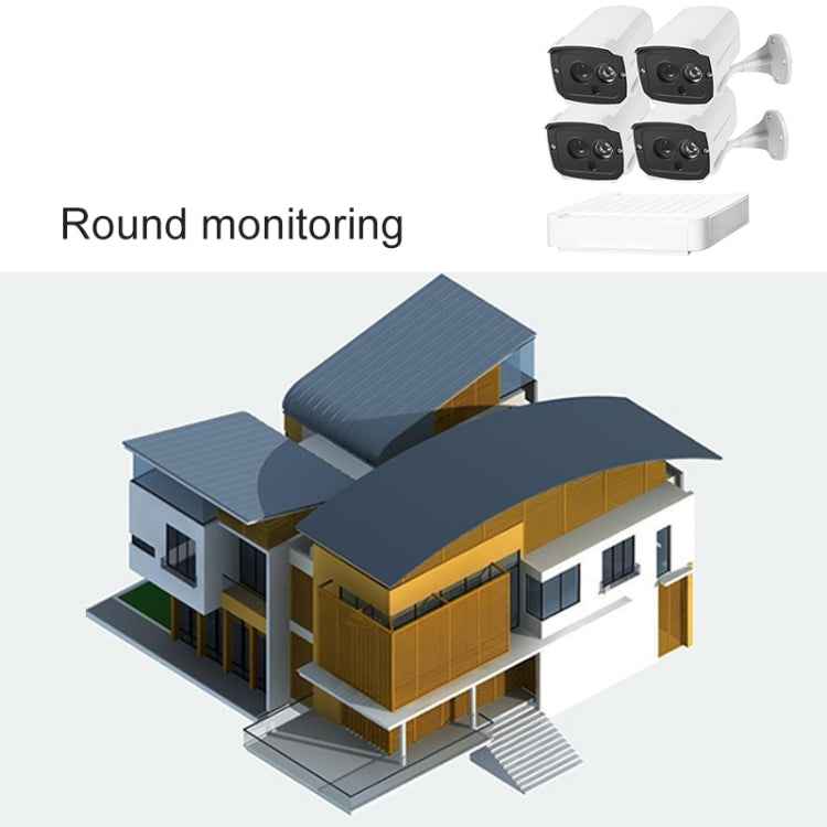 N4B7-Mini/L 4 Ch 720P 1.0 Mega Pixel IP Camera NVR Kit, Support Night Vision / Motion Detection, IR Distance: 20m